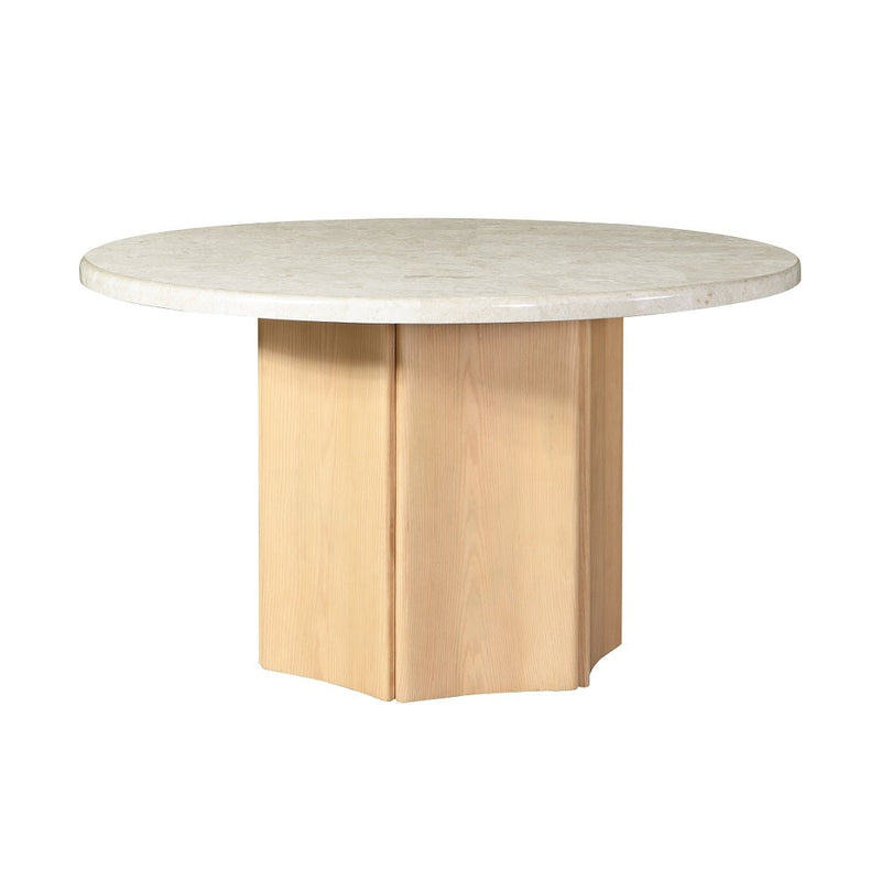 Qwin Round Dining Table W/Marble Top - DN02875