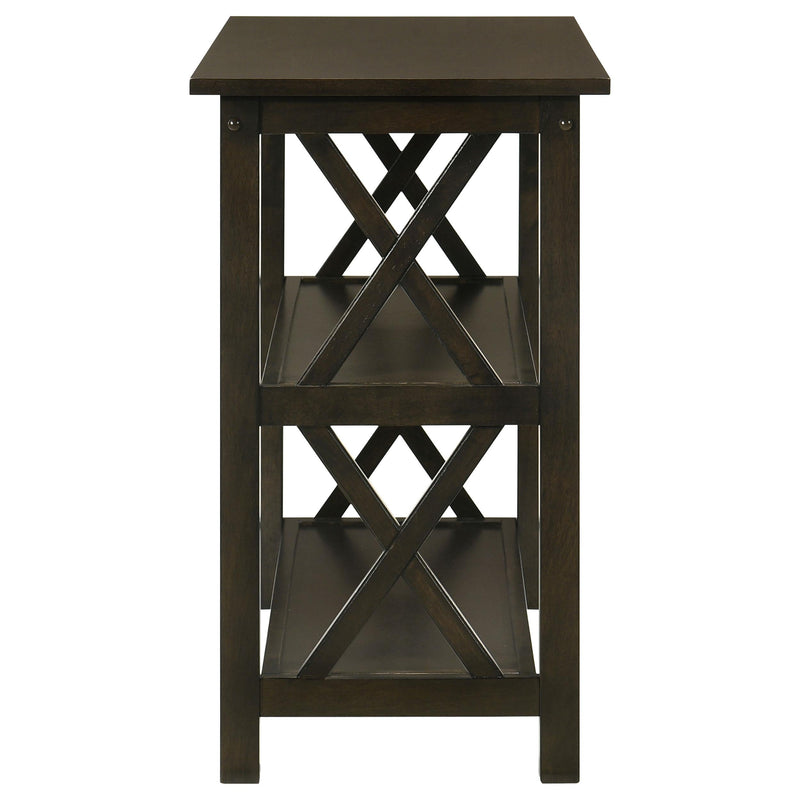 Rachelle 2-shelf Wood Entryway Console Table Deep Merlot - 5910