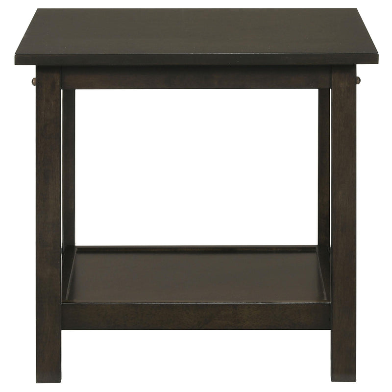 Rachelle 3-piece Rectangular Coffee Table Set Deep Merlot - 5909