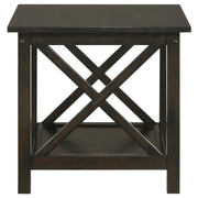Rachelle 3-piece Rectangular Coffee Table Set Deep Merlot - 5909