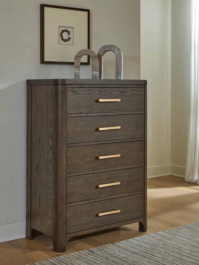 Radkin Burnished Brown Chest of Drawers - PCB843-46