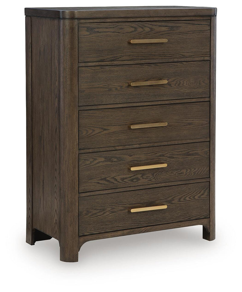 Radkin Burnished Brown Chest of Drawers - PCB843-46