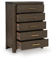 Radkin Burnished Brown Chest of Drawers - PCB843-46