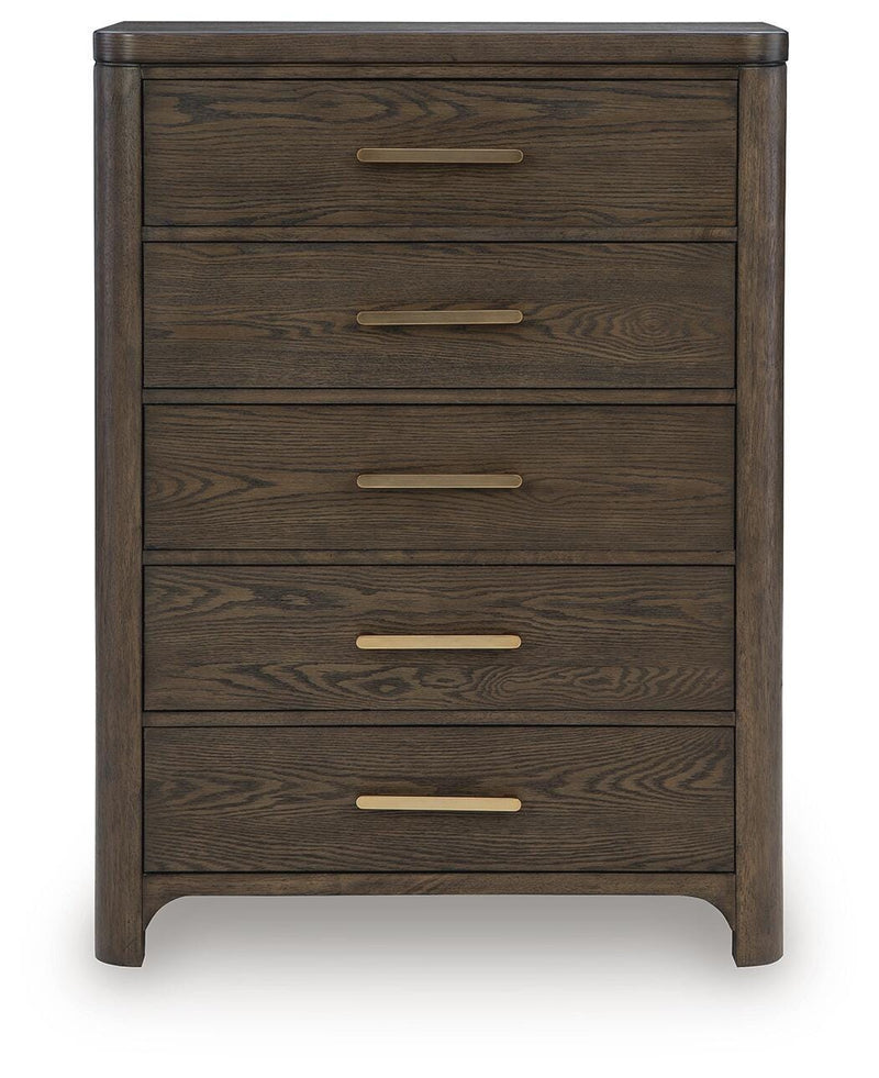 Radkin Burnished Brown Chest of Drawers - PCB843-46