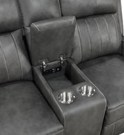 Raelynn 3-piece Upholstered Reclining Sofa Set Grey - 603191-S3