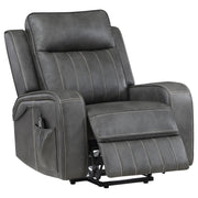 Raelynn Upholstered Power Lift Recliner Chair Grey - 603194P