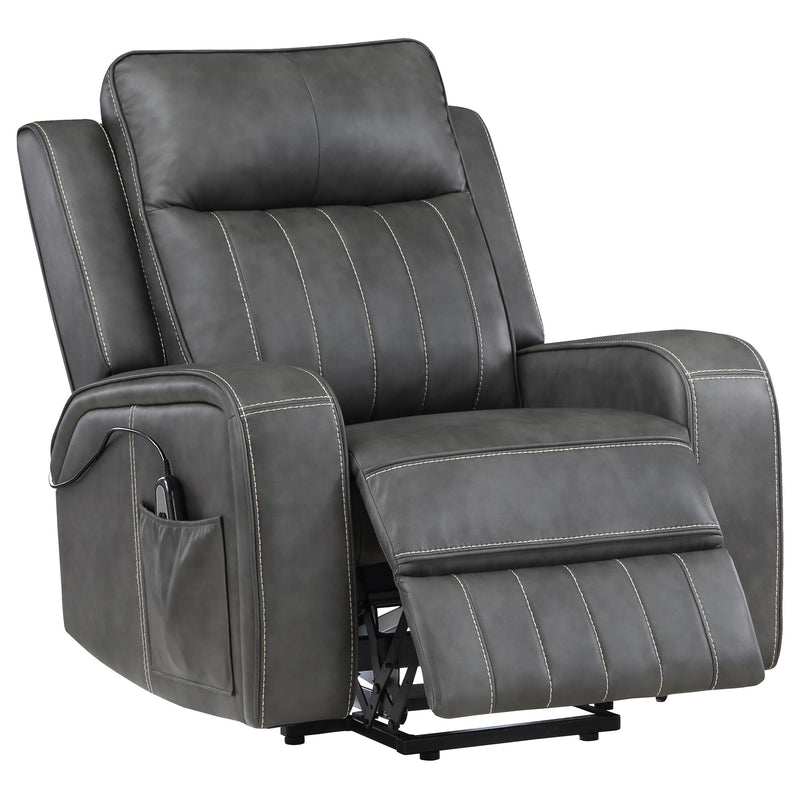 Raelynn Upholstered Power Lift Recliner Chair Grey - 603194P