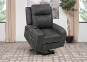 Raelynn Upholstered Power Lift Recliner Chair Grey - 603194P
