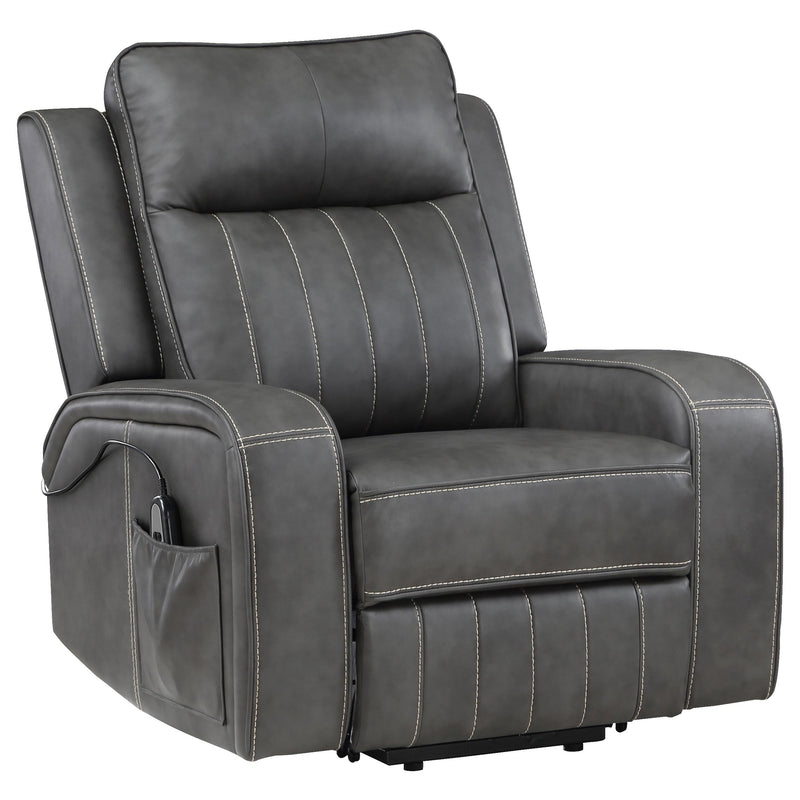 Raelynn Upholstered Power Lift Recliner Chair Grey - 603194P