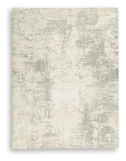 Raif Gray/White/Cream Large Rug - R408081