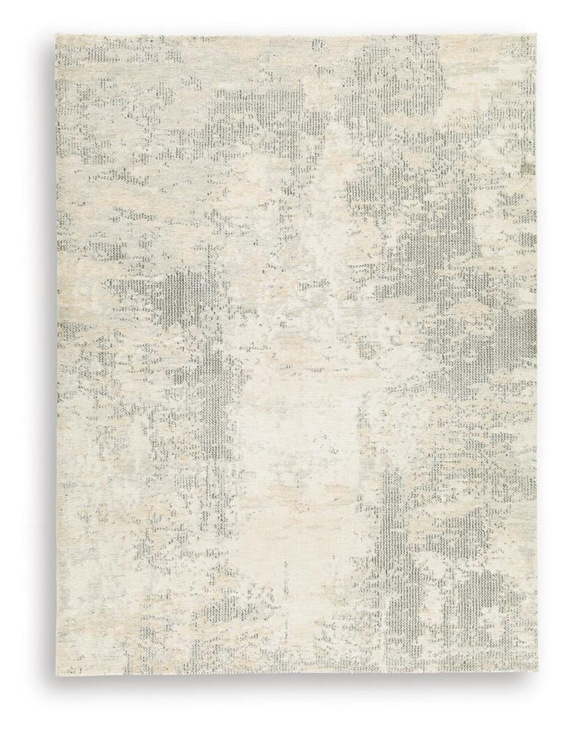 Raif Gray/White/Cream Large Rug - R408081