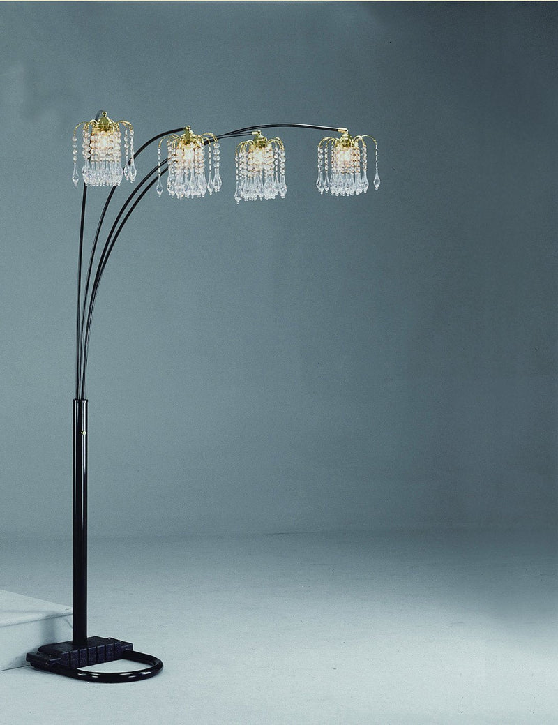 Rain Drop Arc Black 84" Floor Lamp - DMV FurnitureFloor Lamps