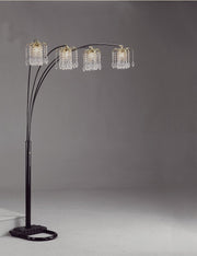 Rain Drop Arc Black 84" Floor Lamp - DMV FurnitureFloor Lamps