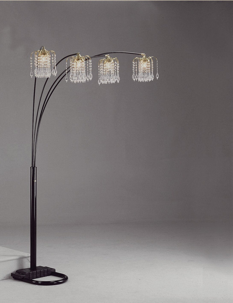 Rain Drop Arc Black 84" Floor Lamp - DMV FurnitureFloor Lamps