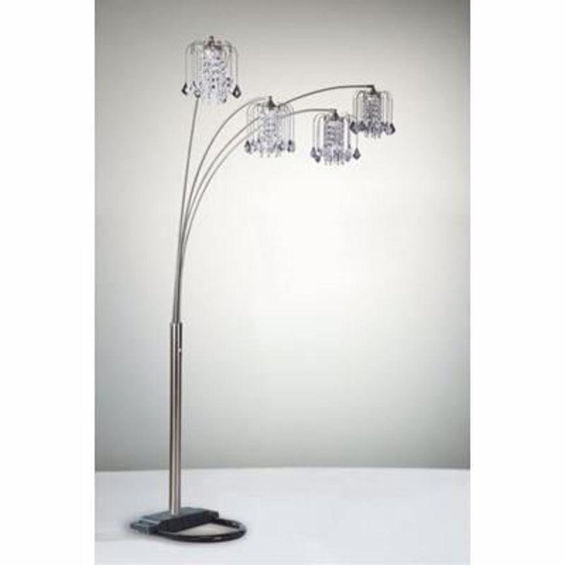 Rain Drop Arc Pewter 84" Floor Lamp - DMV FurnitureFloor Lamps