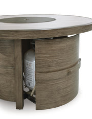 Rainier Ranch Beige Fire Pit Table - P701-776