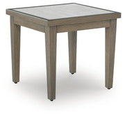 Rainier Ranch Brown/Beige Outdoor End Table - P701-702
