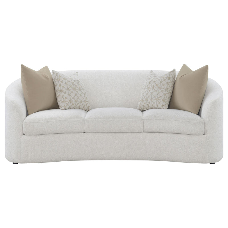 Rainn 2-piece Boucle Upholstered Sloped Arm Sofa Set Latte - 509171-S2