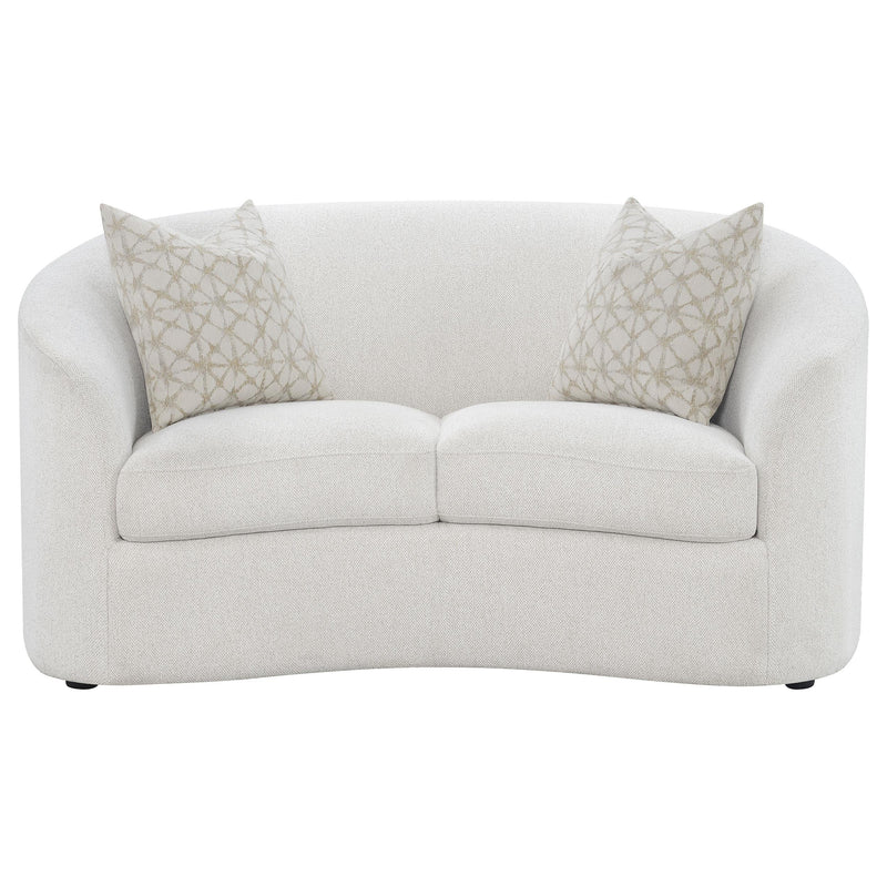 Rainn 2-piece Boucle Upholstered Sloped Arm Sofa Set Latte - 509171-S2