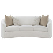 Rainn 3-piece Boucle Upholstered Sloped Arm Sofa Set Latte - 509171-S3
