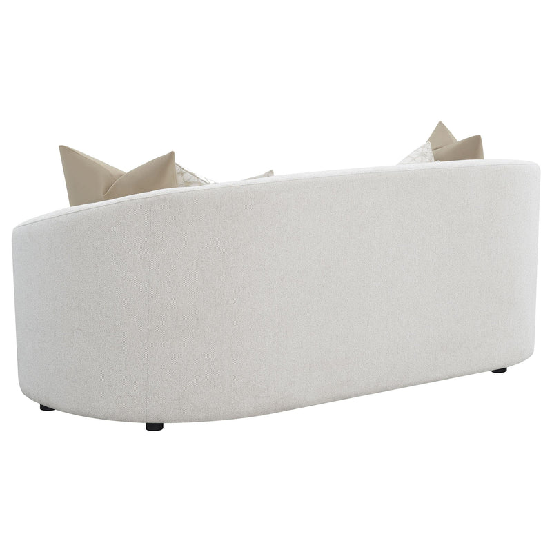 Rainn 3-piece Boucle Upholstered Sloped Arm Sofa Set Latte - 509171-S3