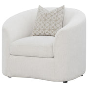 Rainn Boucle Upholstered Sloped Arm Accent Chair Latte - 509173