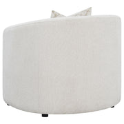 Rainn Boucle Upholstered Sloped Arm Accent Chair Latte - 509173