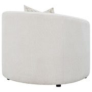 Rainn Boucle Upholstered Sloped Arm Accent Chair Latte - 509173