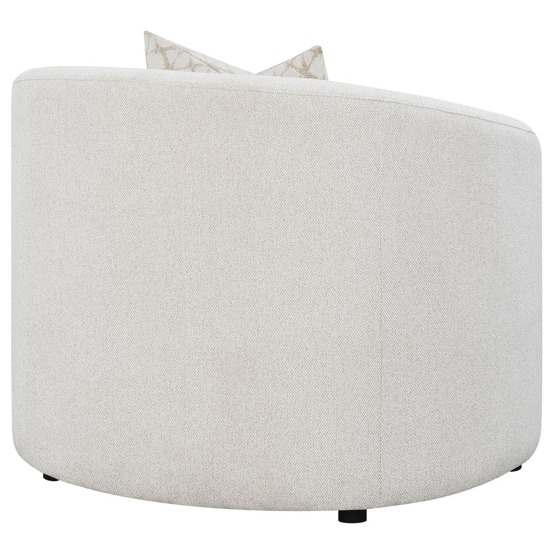 Rainn Boucle Upholstered Sloped Arm Accent Chair Latte - 509173