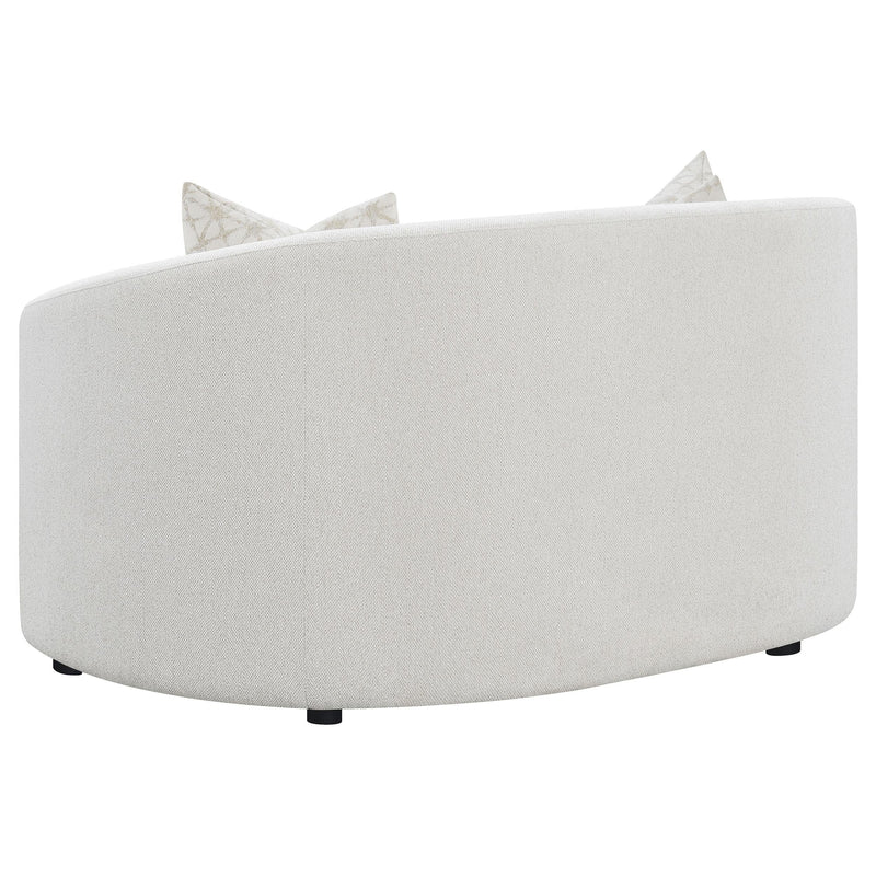 Rainn Boucle Upholstered Sloped Arm Loveseat Latte - 509172