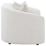 Rainn Boucle Upholstered Sloped Arm Loveseat Latte - 509172