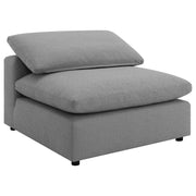Raleigh 5-piece Boucle Upholstered Modular Sectional Grey - 551754-SETB