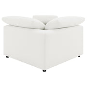 Raleigh 5-piece Boucle Upholstered Modular Sectional Ivory - 551751-SETB