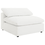 Raleigh 5-piece Boucle Upholstered Modular Sectional Ivory - 551751-SETB