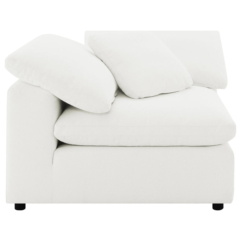 Raleigh 5-piece Boucle Upholstered Modular Sectional Ivory - 551751-SETB