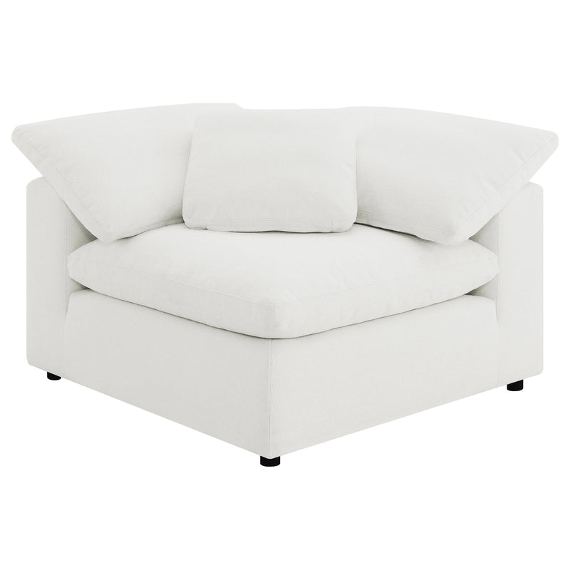 Raleigh 5-piece Boucle Upholstered Modular Sectional Ivory - 551751-SETB