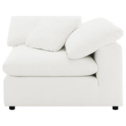 Raleigh 5-piece Boucle Upholstered Modular Sectional Ivory - 551751-SETB