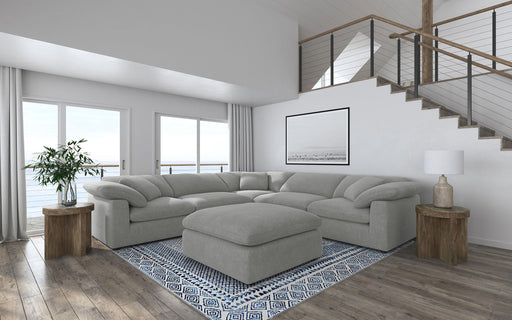 Raleigh 6-piece Boucle Upholstered Modular Sectional Grey - 551754-SETA