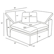Raleigh 6-piece Boucle Upholstered Modular Sectional Ivory - 551751-SET
