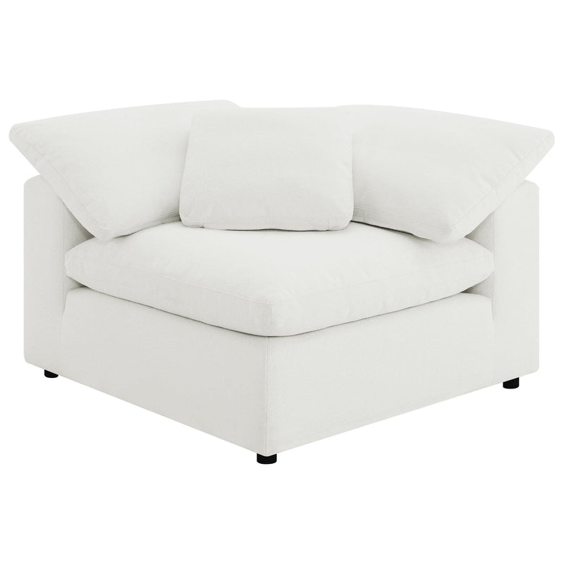 Raleigh 6-piece Boucle Upholstered Modular Sectional Ivory - 551751-SETA