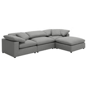 Raleigh Boucle Upholstered Armless Chair Grey - 551754