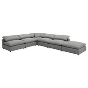 Raleigh Boucle Upholstered Armless Chair Grey - 551754