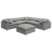 Raleigh Boucle Upholstered Armless Chair Grey - 551754