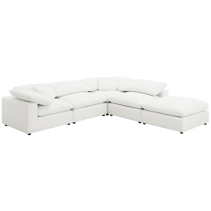 Raleigh Boucle Upholstered Armless Chair Ivory - 551751