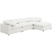 Raleigh Boucle Upholstered Armless Chair Ivory - 551751
