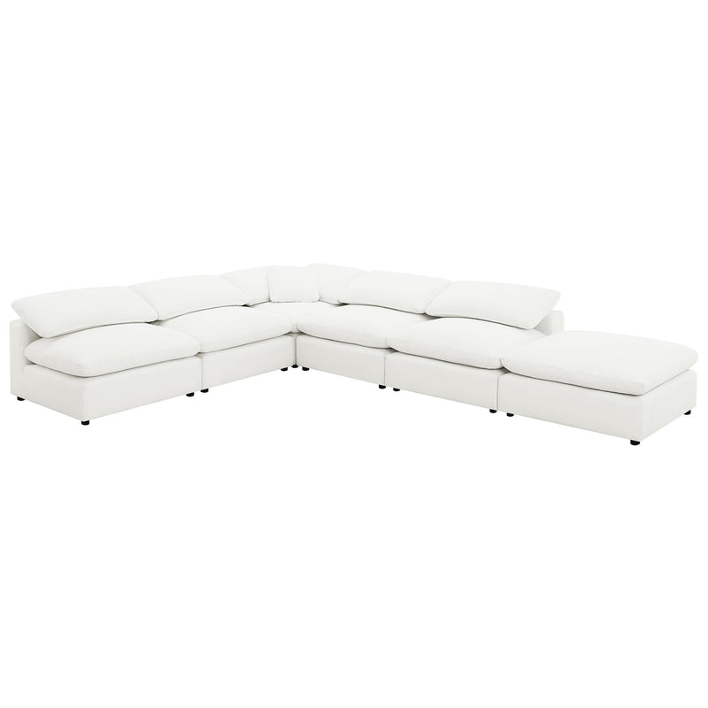 Raleigh Boucle Upholstered Armless Chair Ivory - 551751