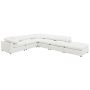 Raleigh Boucle Upholstered Armless Chair Ivory - 551751