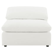 Raleigh Boucle Upholstered Armless Chair Ivory - 551751