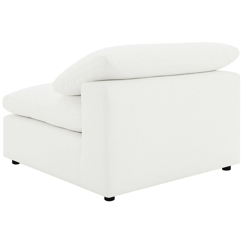 Raleigh Boucle Upholstered Armless Chair Ivory - 551751