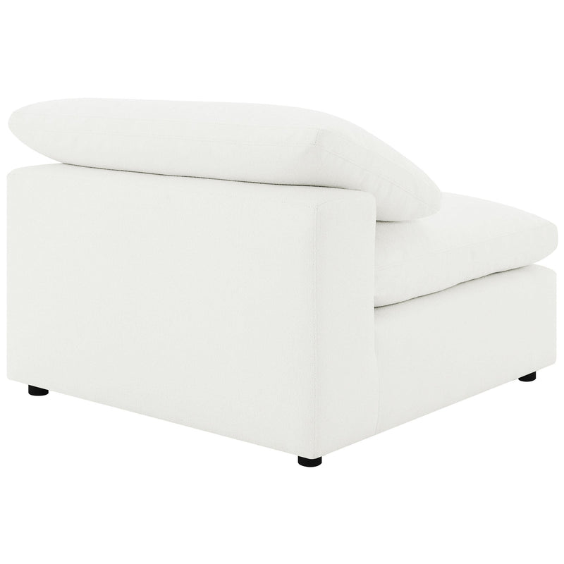 Raleigh Boucle Upholstered Armless Chair Ivory - 551751